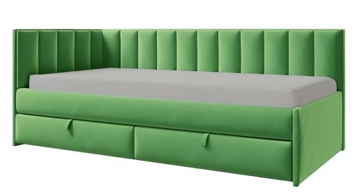Диван Кэмбридж (900х2000) ,зеленый ,левый угол